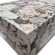Block Coffee Table - Milky Blue Marble - Small | Natural Stone Co. gallery detail image