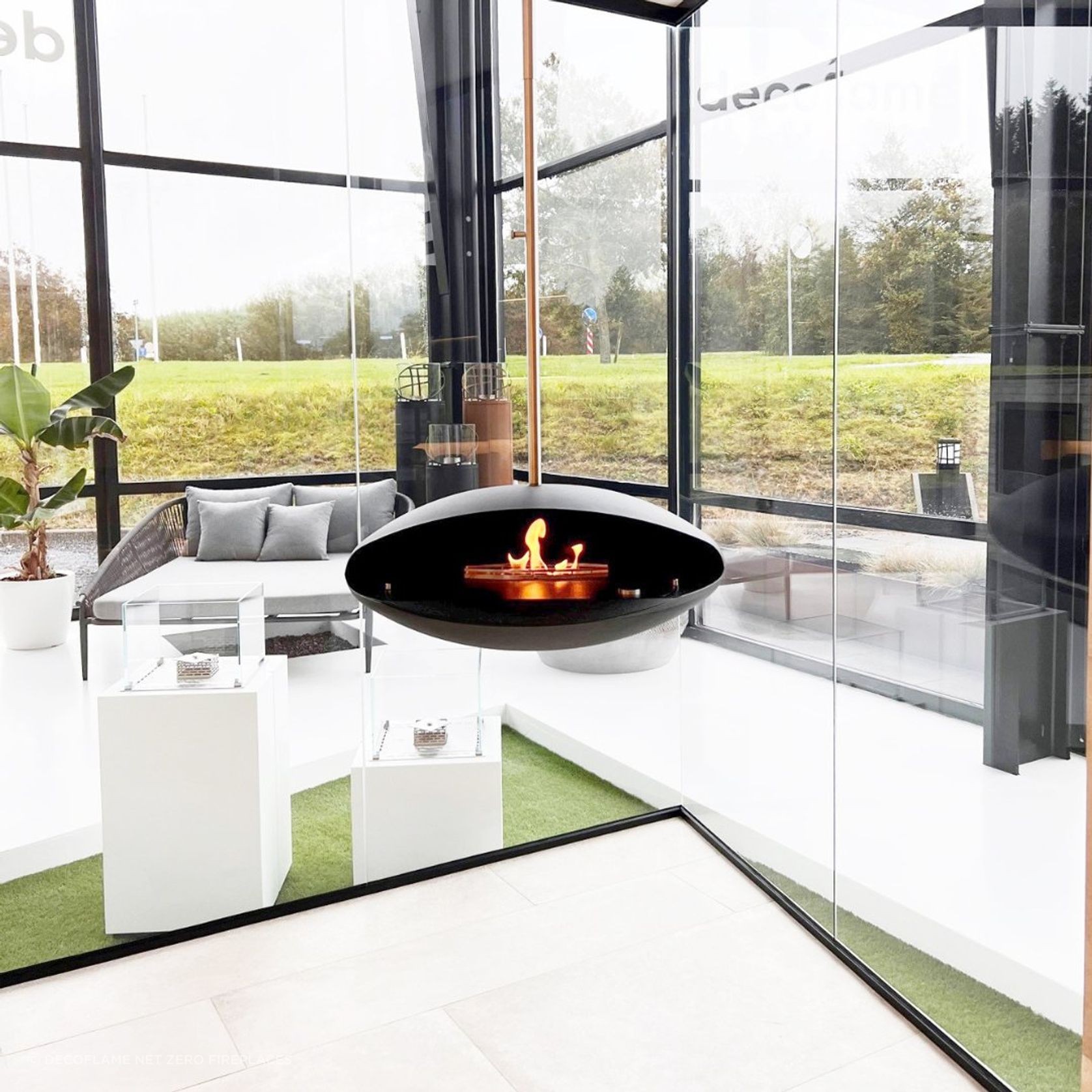 Decoflame Espoo Net Zero Suspended Ceiling Fireplace gallery detail image