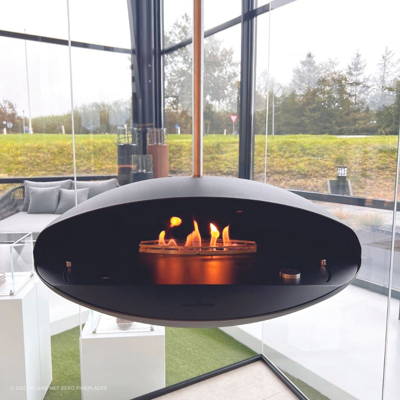 Decoflame Espoo Net Zero Suspended Ceiling Fireplace gallery detail image
