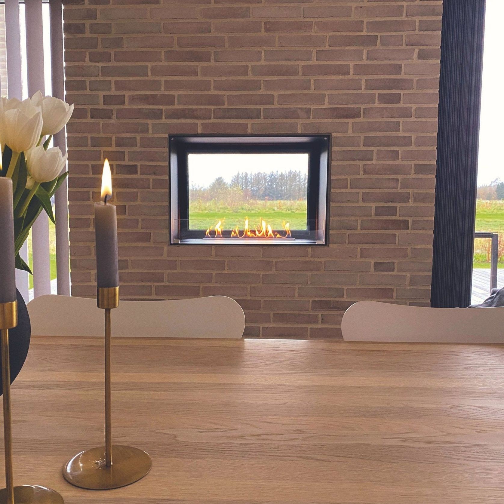 Decoflame Montreal Clear BEV Net Zero Fireplace gallery detail image