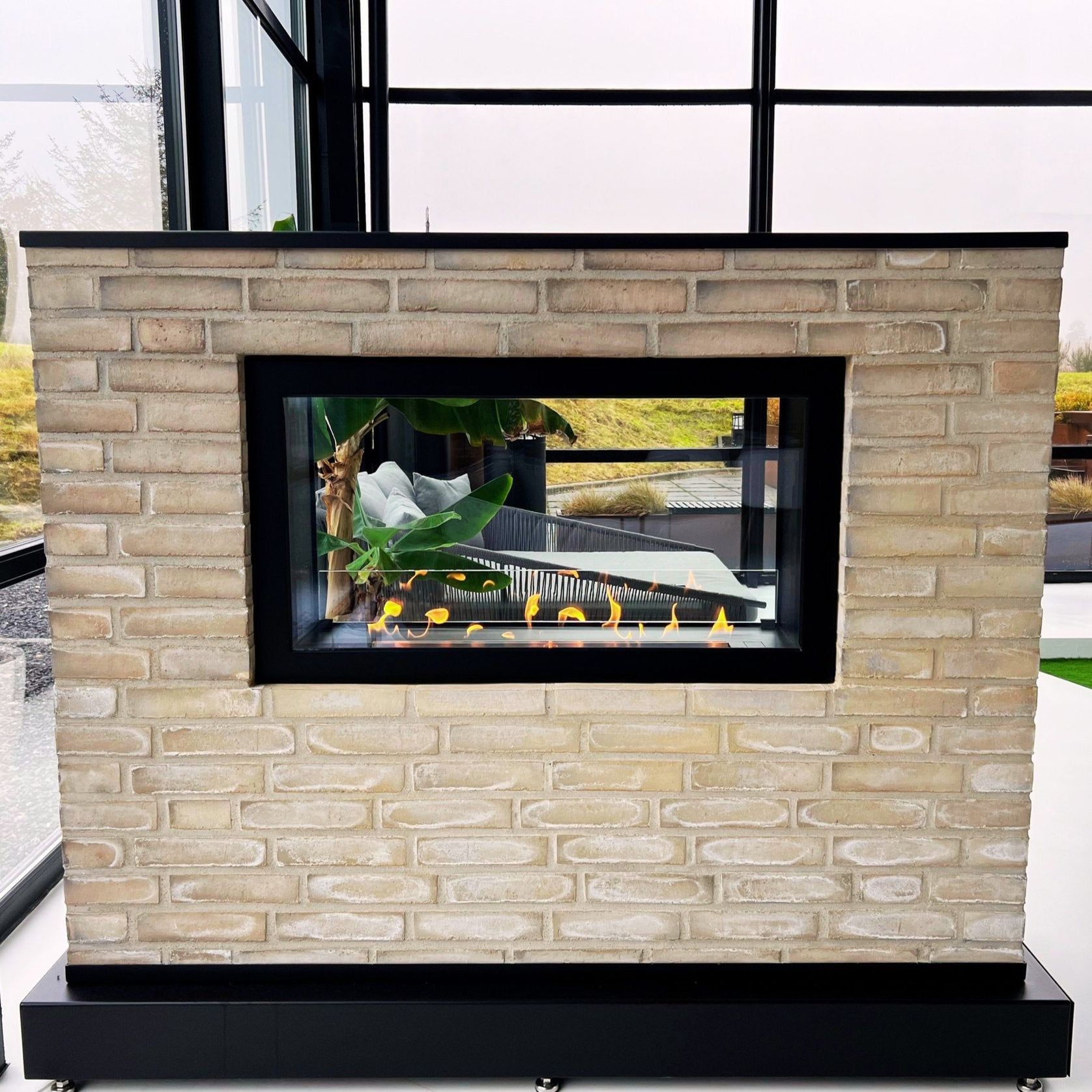 Decoflame Montreal Clear BEV Net Zero Fireplace gallery detail image