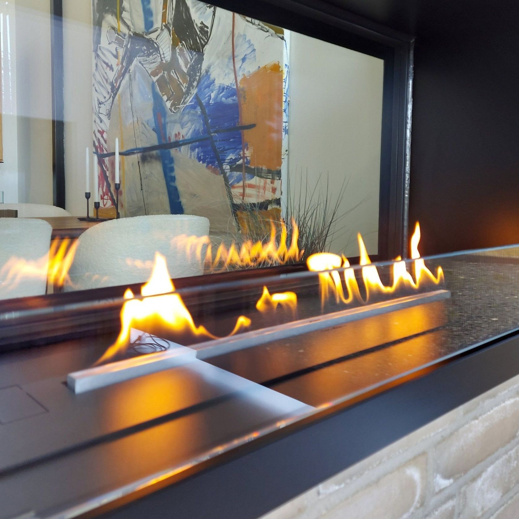 Decoflame Montreal Clear BEV Net Zero Fireplace gallery detail image