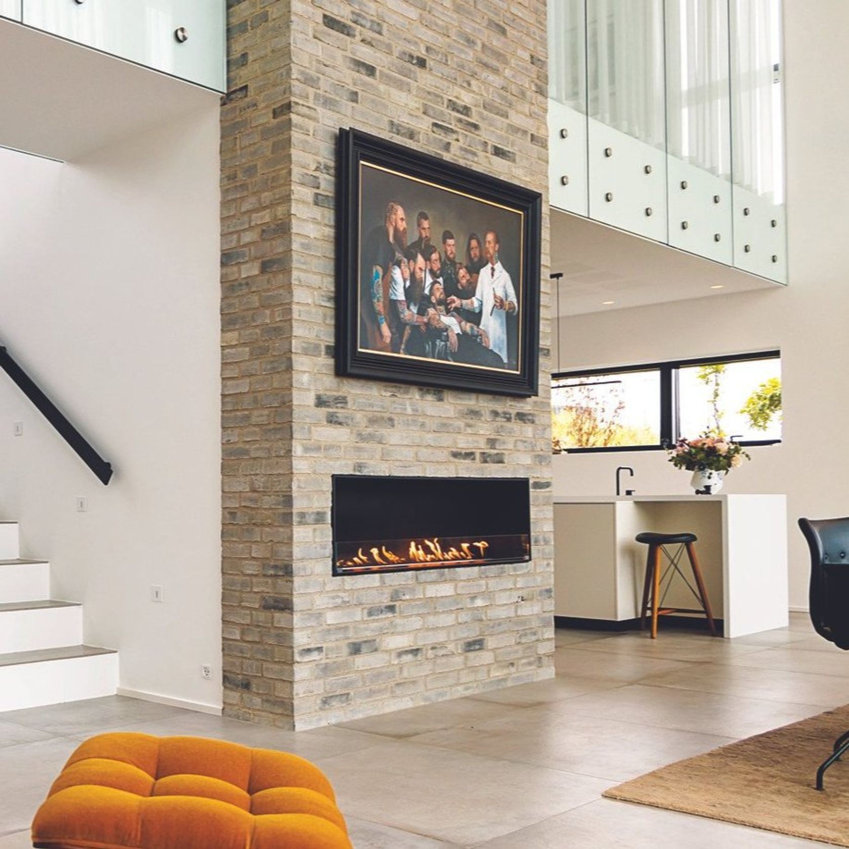 Decoflame Montreal BEV Net Zero Front Facing Fireplace gallery detail image
