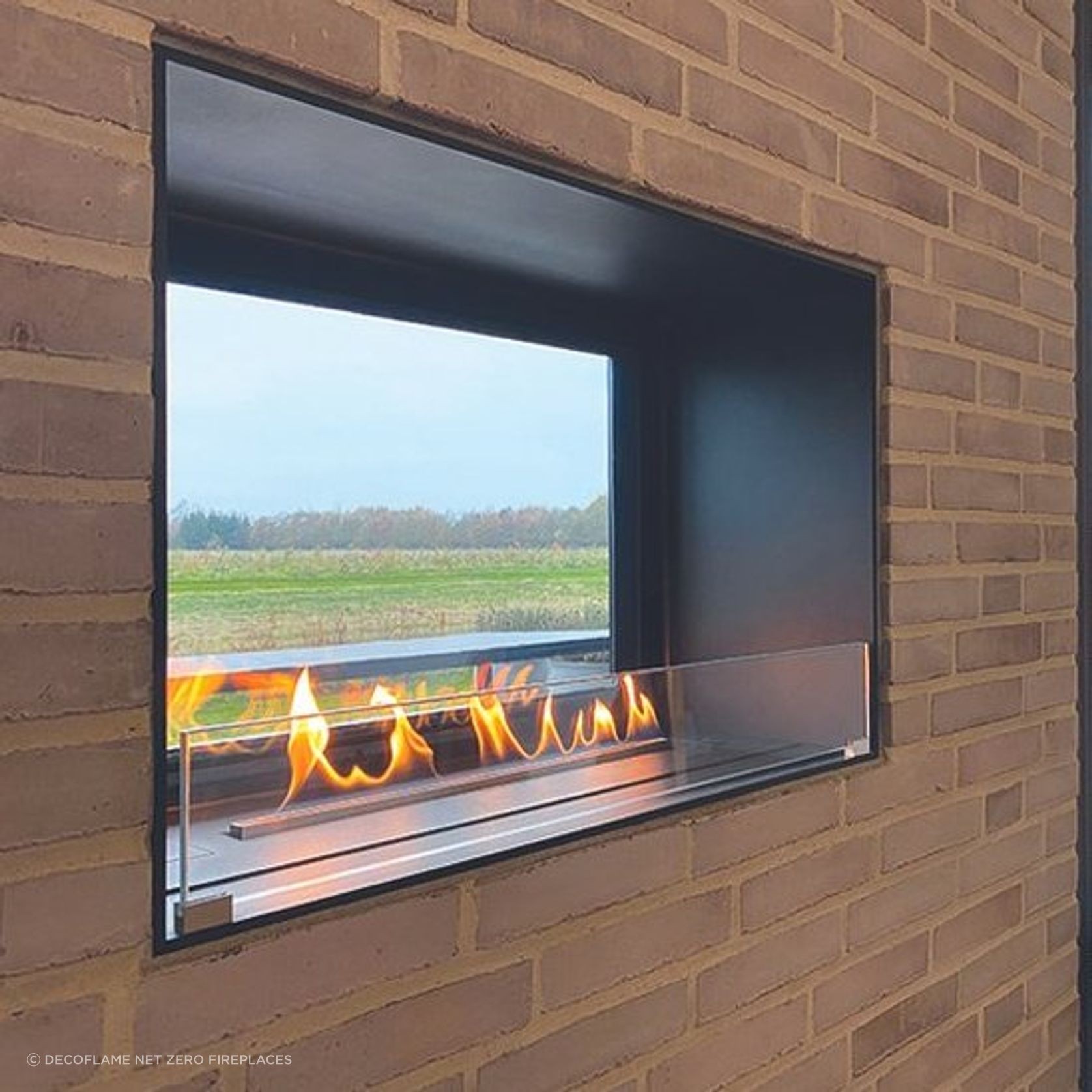 Decoflame BEV Net Zero F6 Fireplace Insert 20.5hr Burn gallery detail image