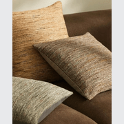 Weave Home Vista Cushion - Natural | Chunky Linen/Wool Blend gallery detail image