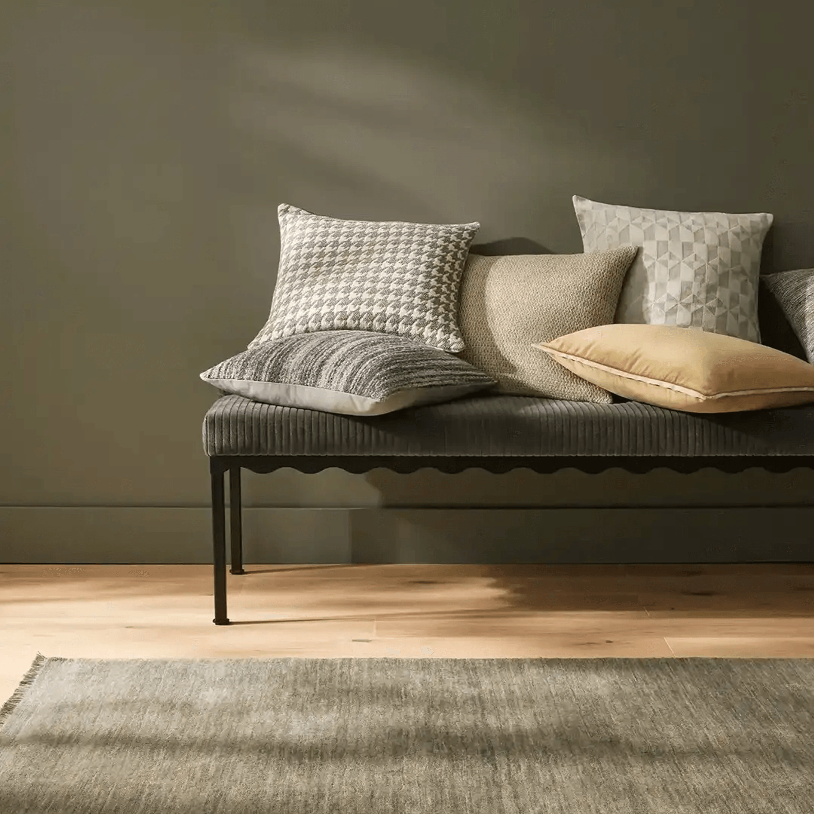 Weave Home Nicolo Cushion - Spruce gallery detail image