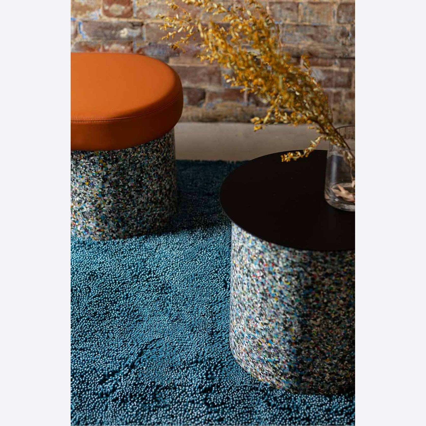 Coral Shag Teal White Core gallery detail image