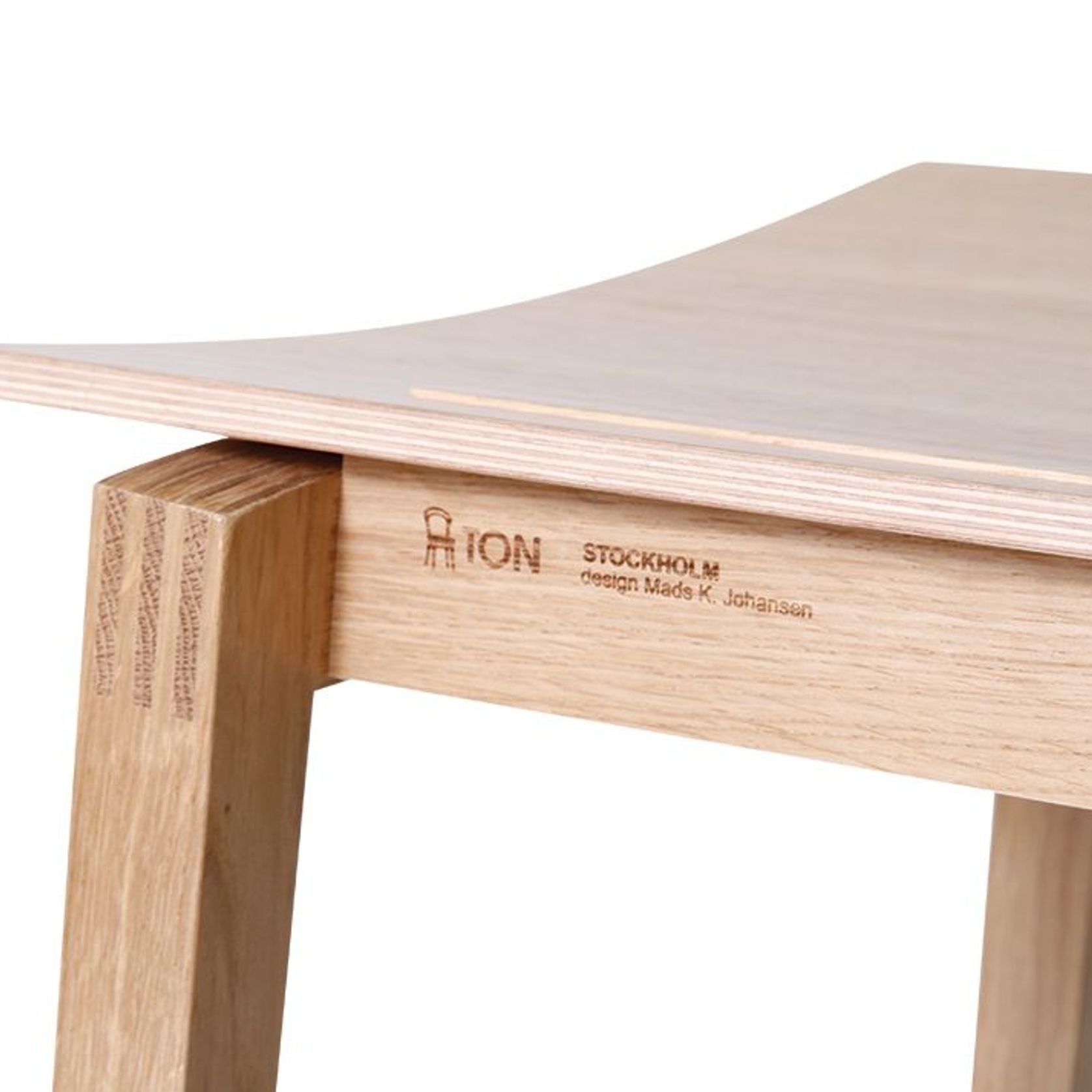 Stockholm Stool - Natural Oak - by TON gallery detail image