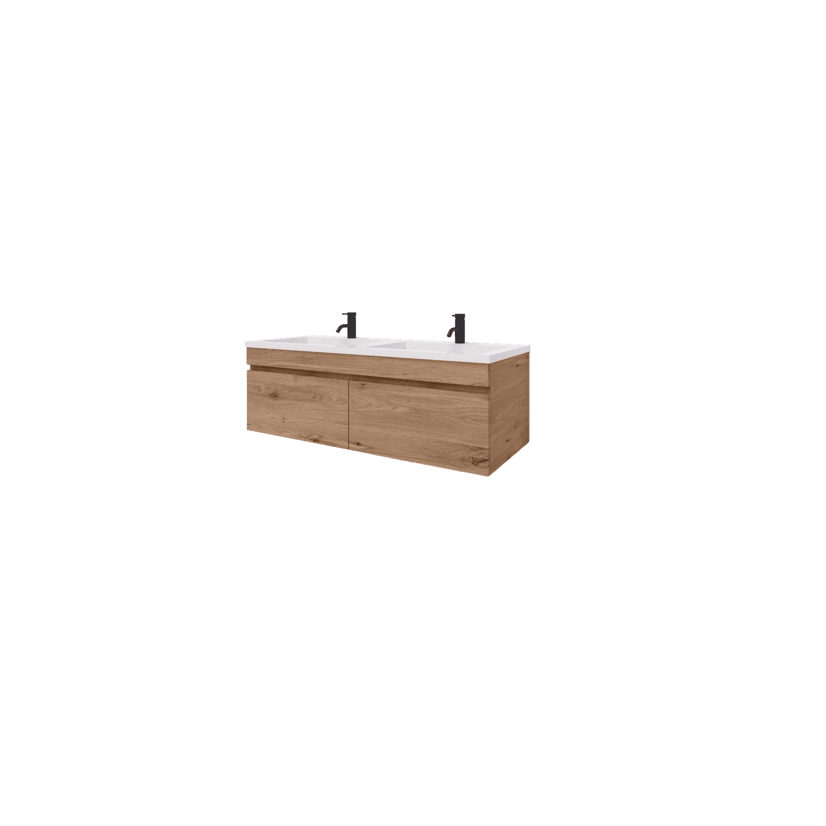 Code Lux 1500 Double Sink 2 Drawer Vanity - 5 Colours gallery detail image