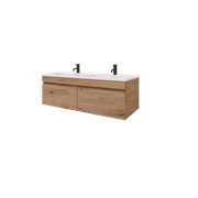 Code Lux 1500 Double Sink 2 Drawer Vanity - 5 Colours gallery detail image