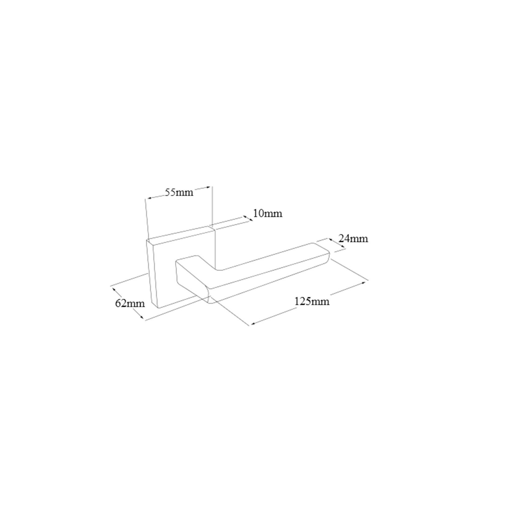 Zanda Matrix Door Handle Lever Set Brushed Nickel gallery detail image