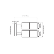 Mounted Double Adjustable Outdoor Light gallery detail image