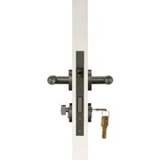 Luxe Doorware - Toorak Door Handles with Mortice Lock - Gunmetal gallery detail image
