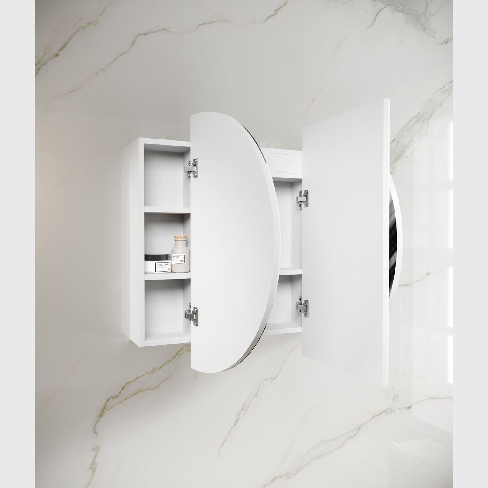 Otti Bondi Matte White LED Shaving Cabinet 1200mm gallery detail image