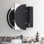 Otti Bondi Black Oak LED Shaving Cabinet 1200mm gallery detail image