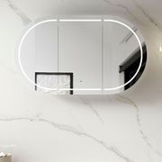Otti Bondi Matte White LED Shaving Cabinet 1500mm gallery detail image