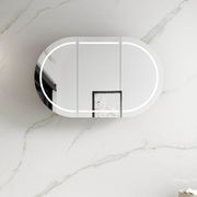 Otti Bondi Matte White LED Shaving Cabinet 1200mm gallery detail image