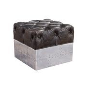 Gladiator Cube Vintage Leather Stool gallery detail image