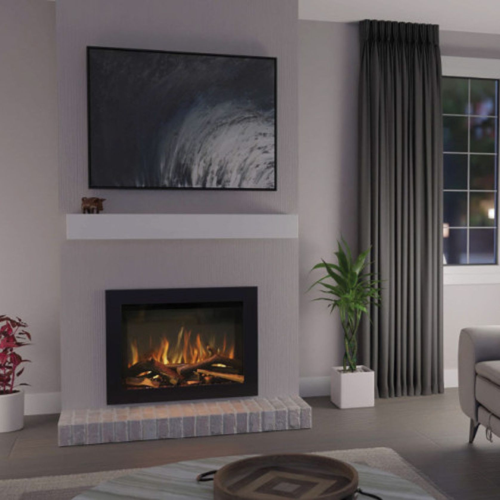 E660 & E800 LED Electric Fireplace gallery detail image