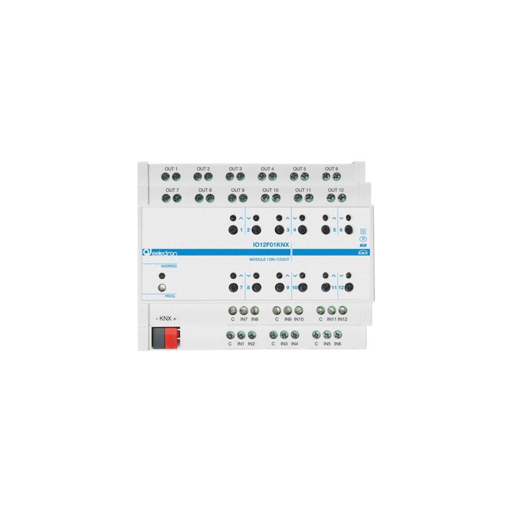 KNX Universal DIN Module 12 IN / 12 OUT Plus gallery detail image