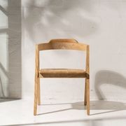 Emir Angled Dining Armchair - Natural gallery detail image