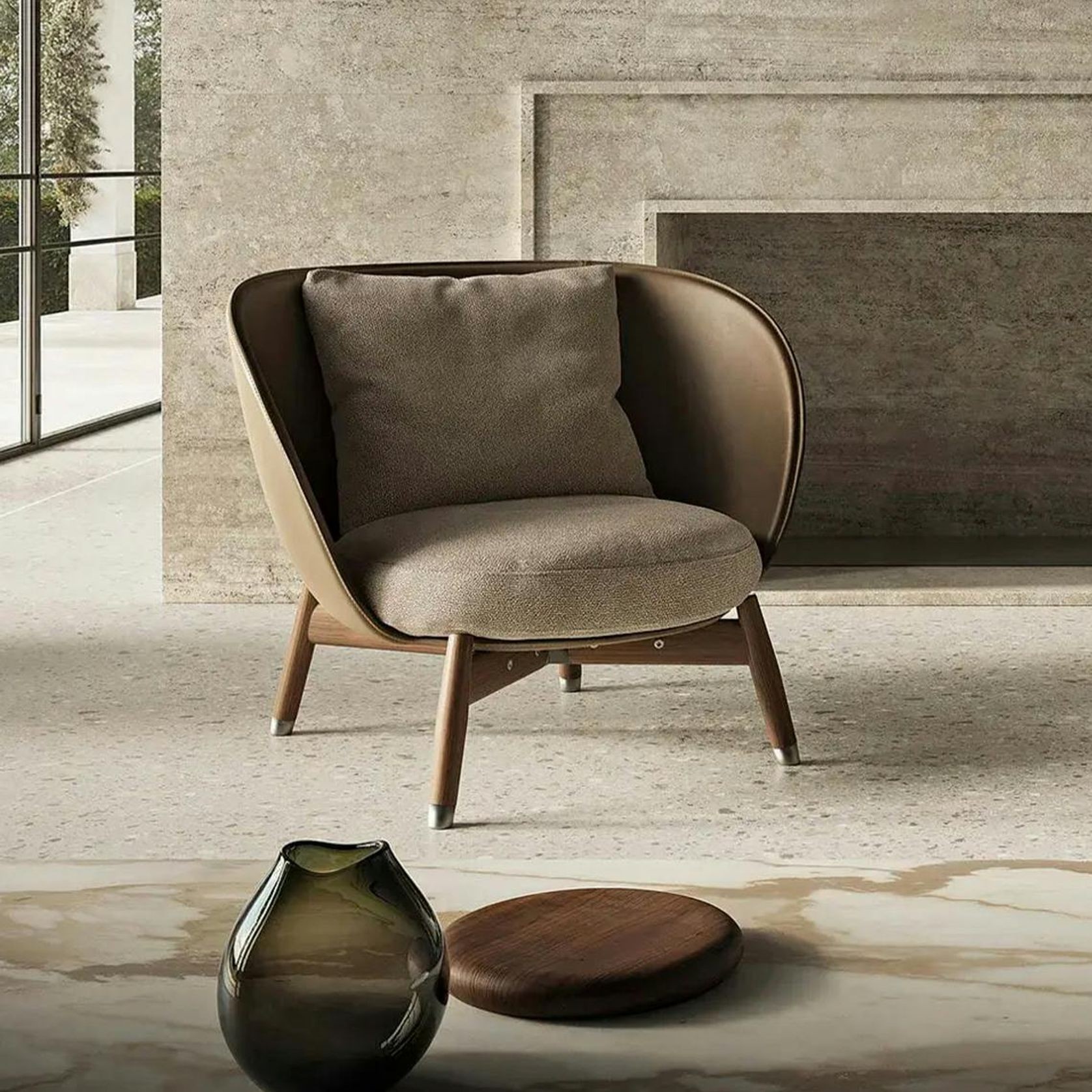 Eri Lounge Chair By Flexform gallery detail image