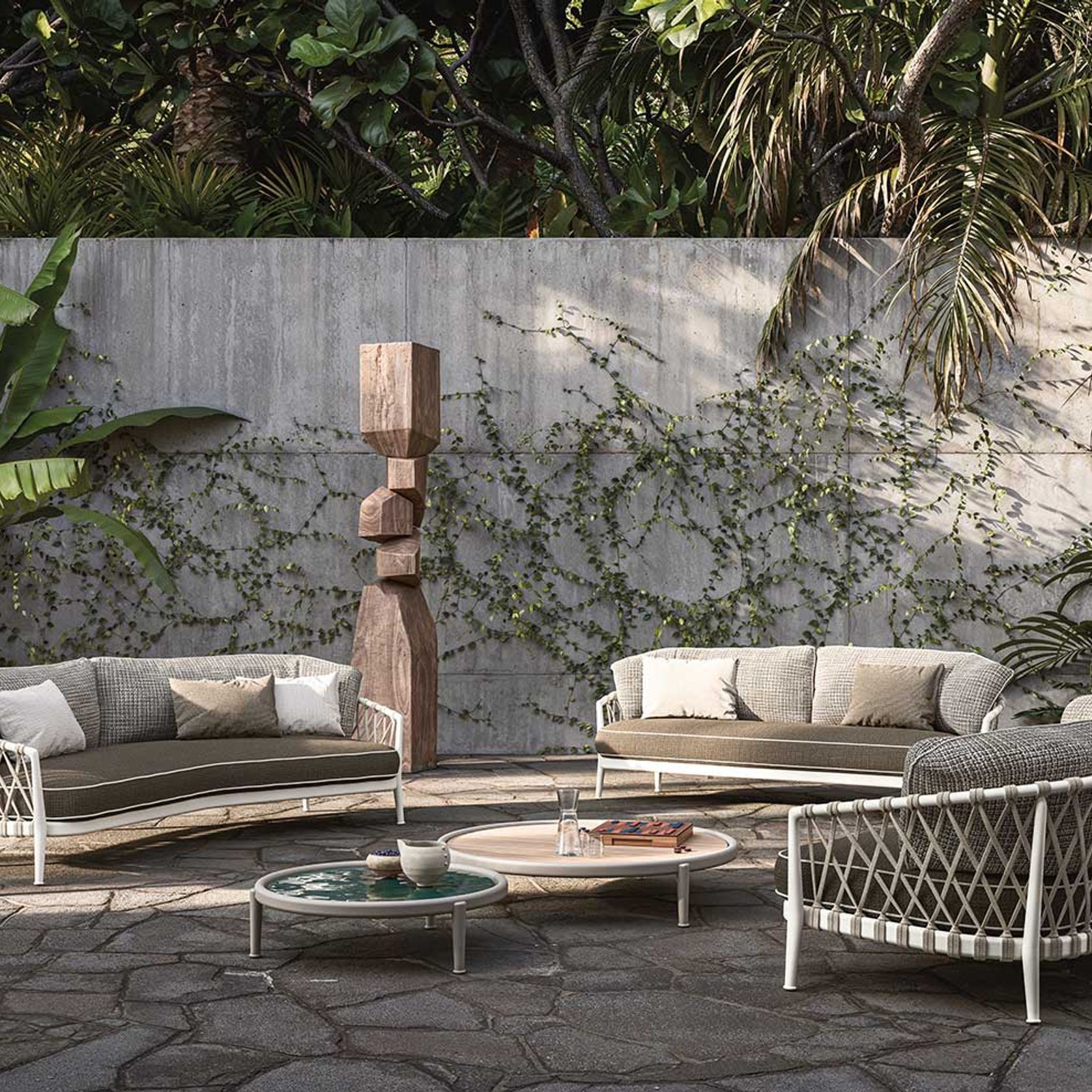 B&B Italia Outdoor Erica '25 Curved Sofa gallery detail image