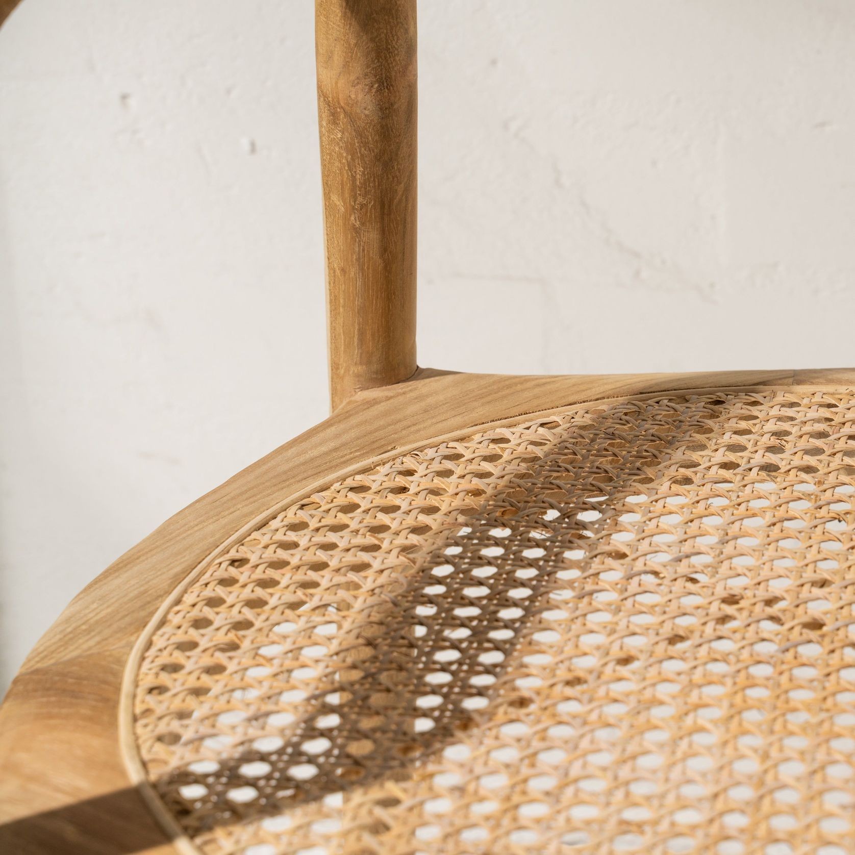 Espen Rattan Rounded Chair Natural gallery detail image