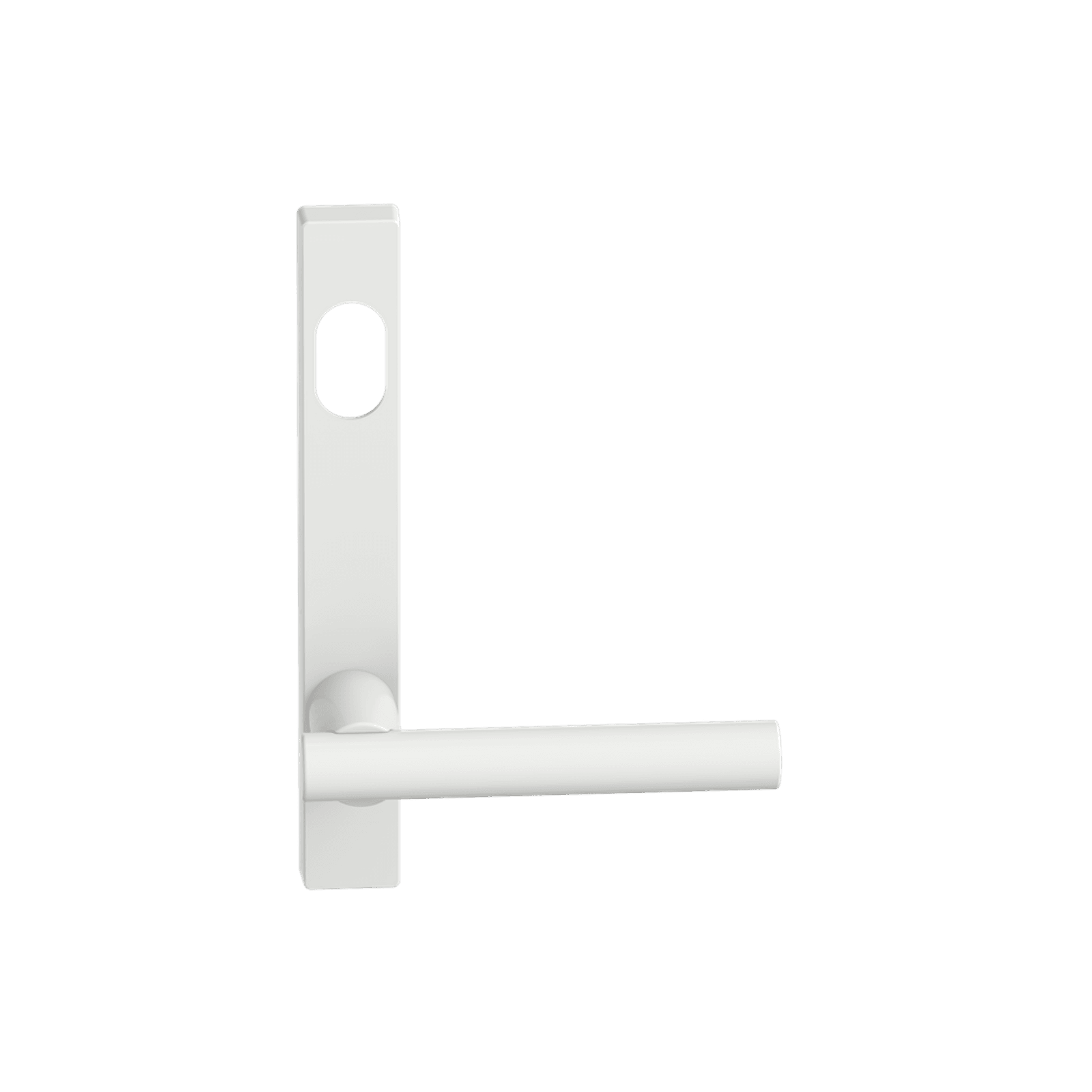 Narrow Plate Lever #12 Cylinder/Concealed WHT gallery detail image