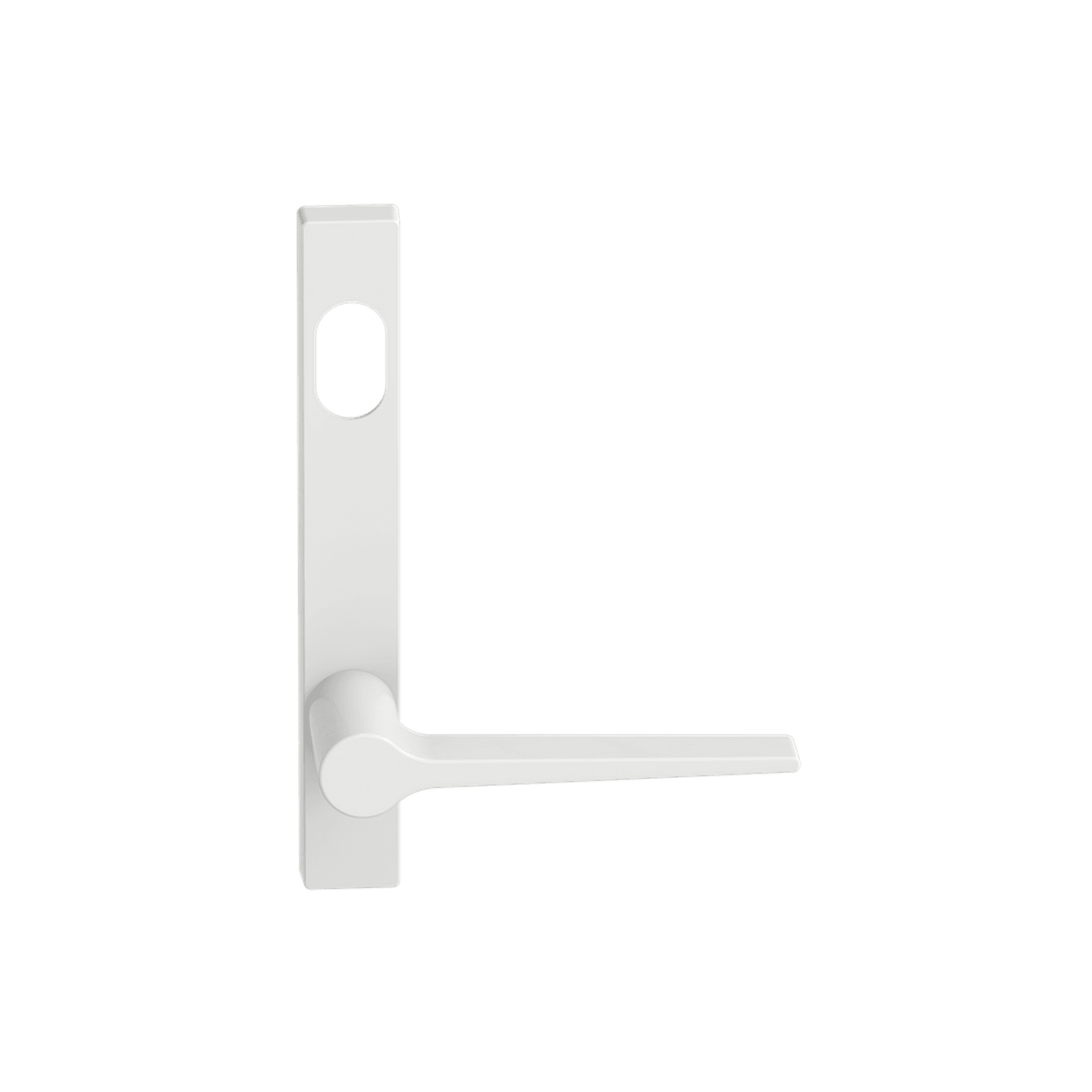 Narrow Plate Lever #14 Cylinder/Concealed WHT gallery detail image