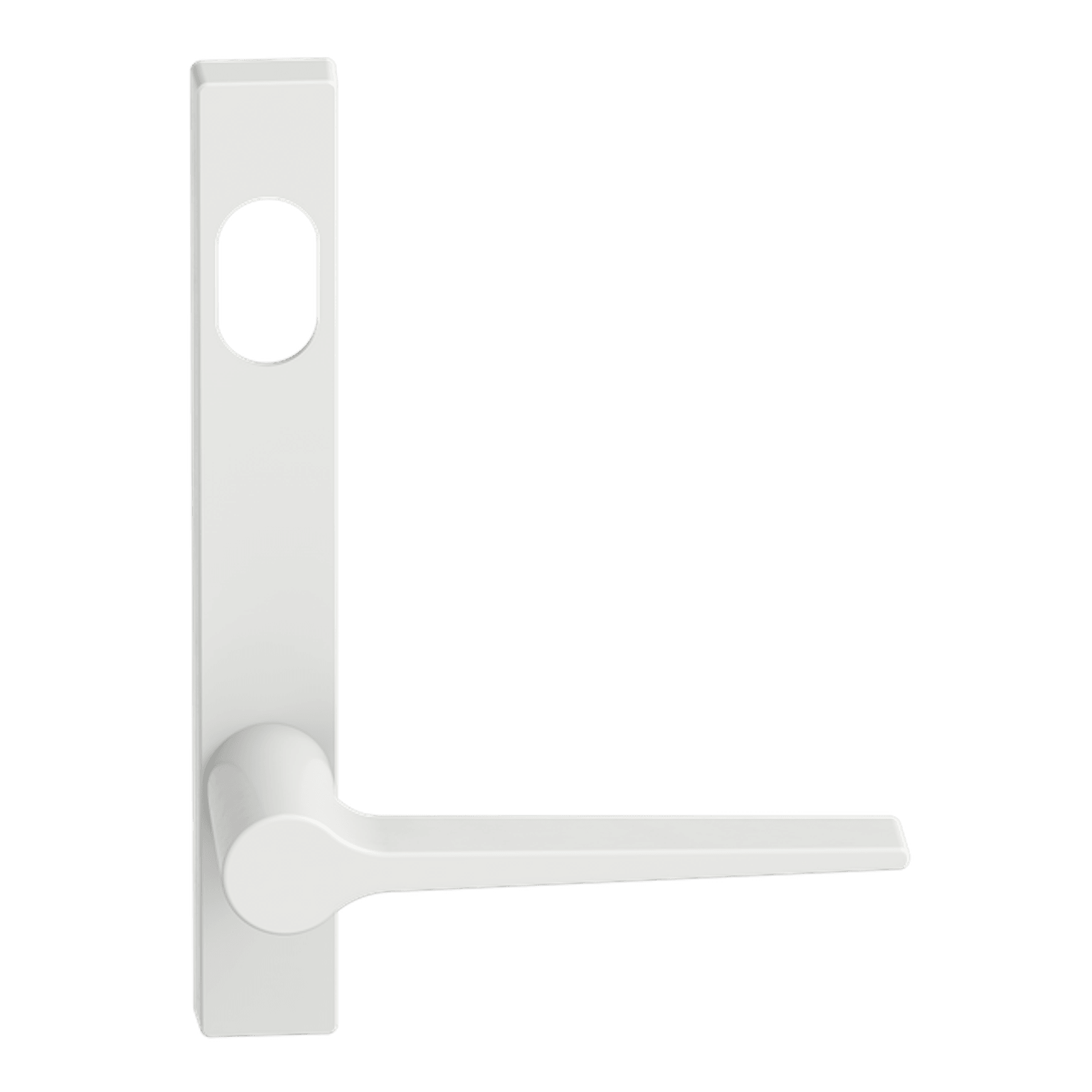 Narrow Plate Lever #14 Cylinder/Concealed WHT gallery detail image