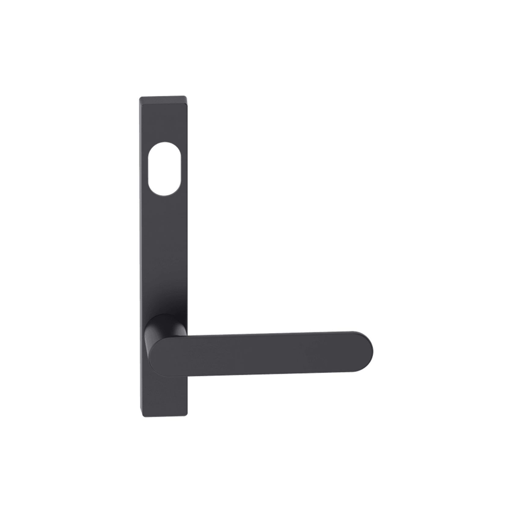 Narrow Plate Lever #30 Cylinder/Concealed BLK gallery detail image