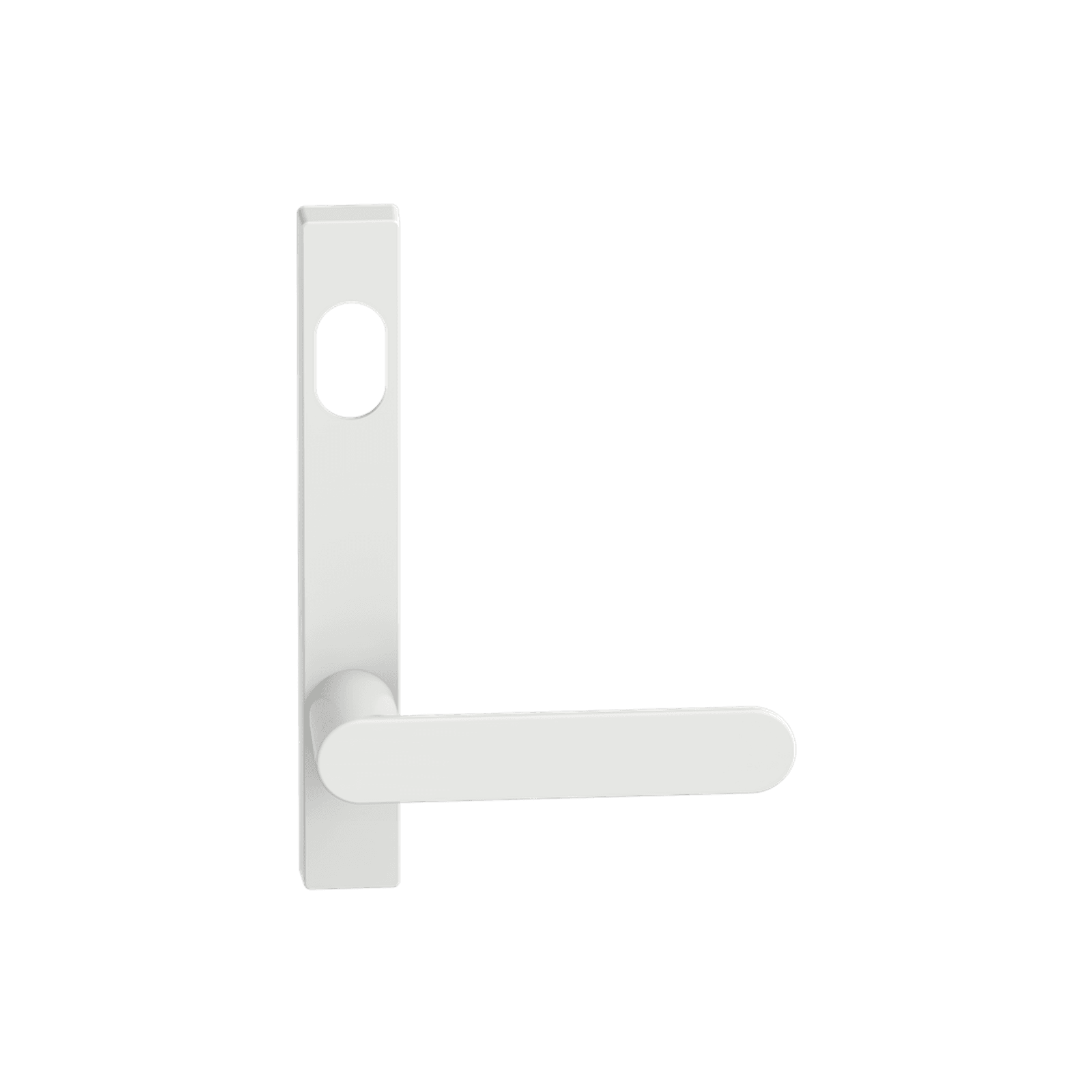Narrow Plate Lever #30 Cylinder/Concealed WHT gallery detail image