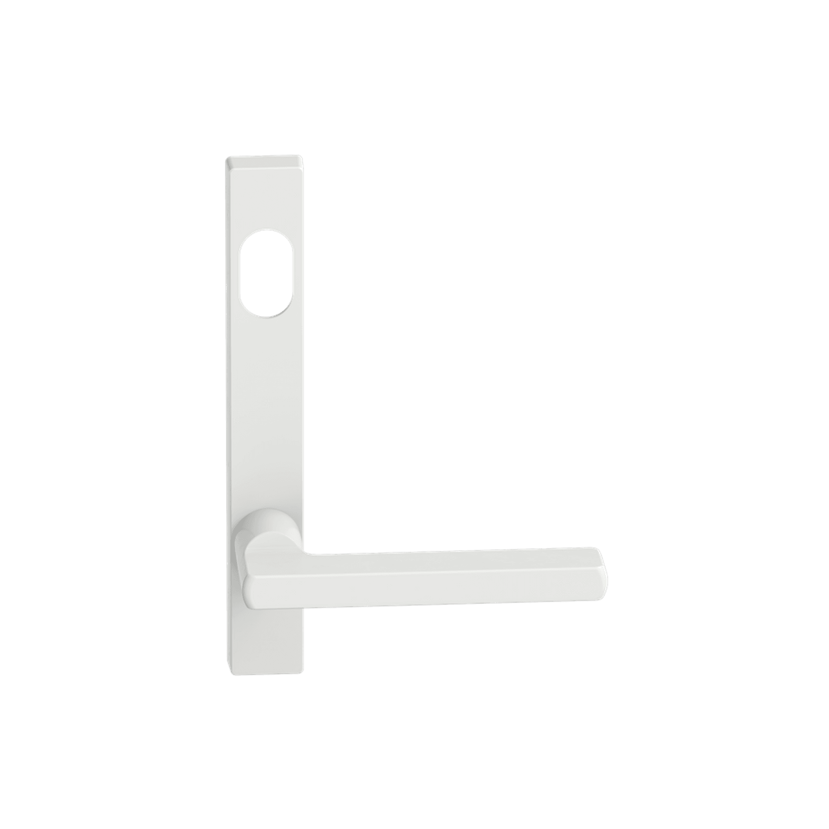 Narrow Plate Lever #33 Cylinder/Concealed WHT gallery detail image
