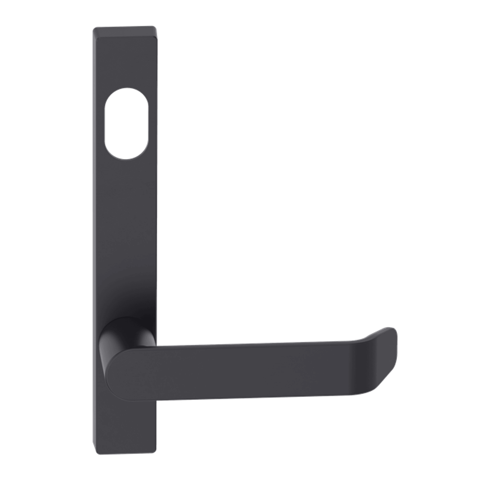 Narrow Plate Lever #34 Cylinder/Concealed BLK gallery detail image