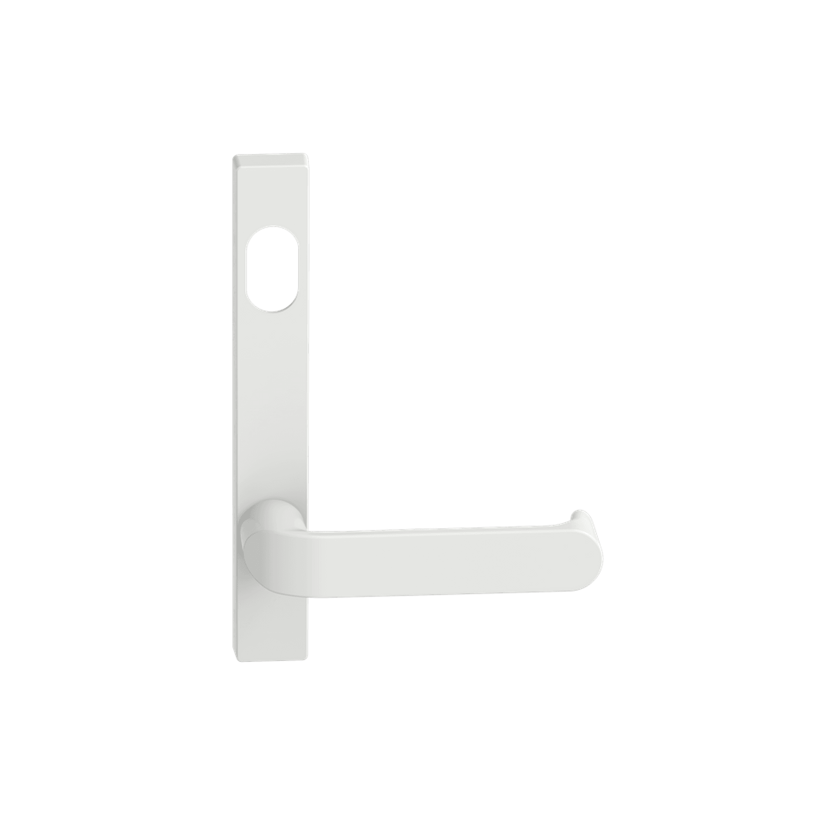 Narrow Plate Lever #36 Cylinder/Concealed WHT gallery detail image