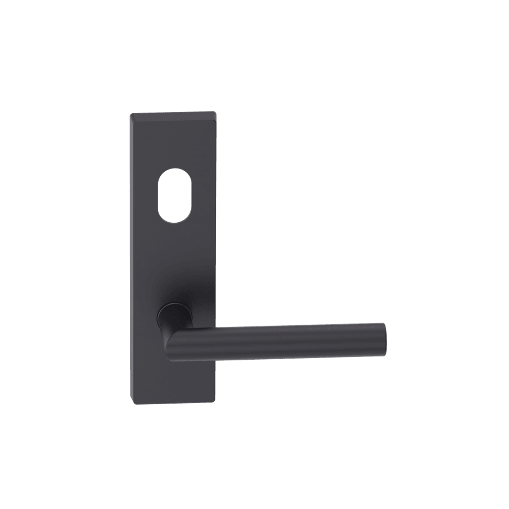 Rectangular Plate Lever #11 Cylinder/Concealed BLK gallery detail image