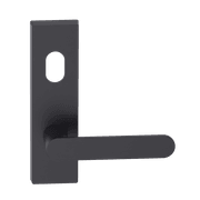 Rectangular Plate Lever #30 Cylinder/Concealed BLK gallery detail image