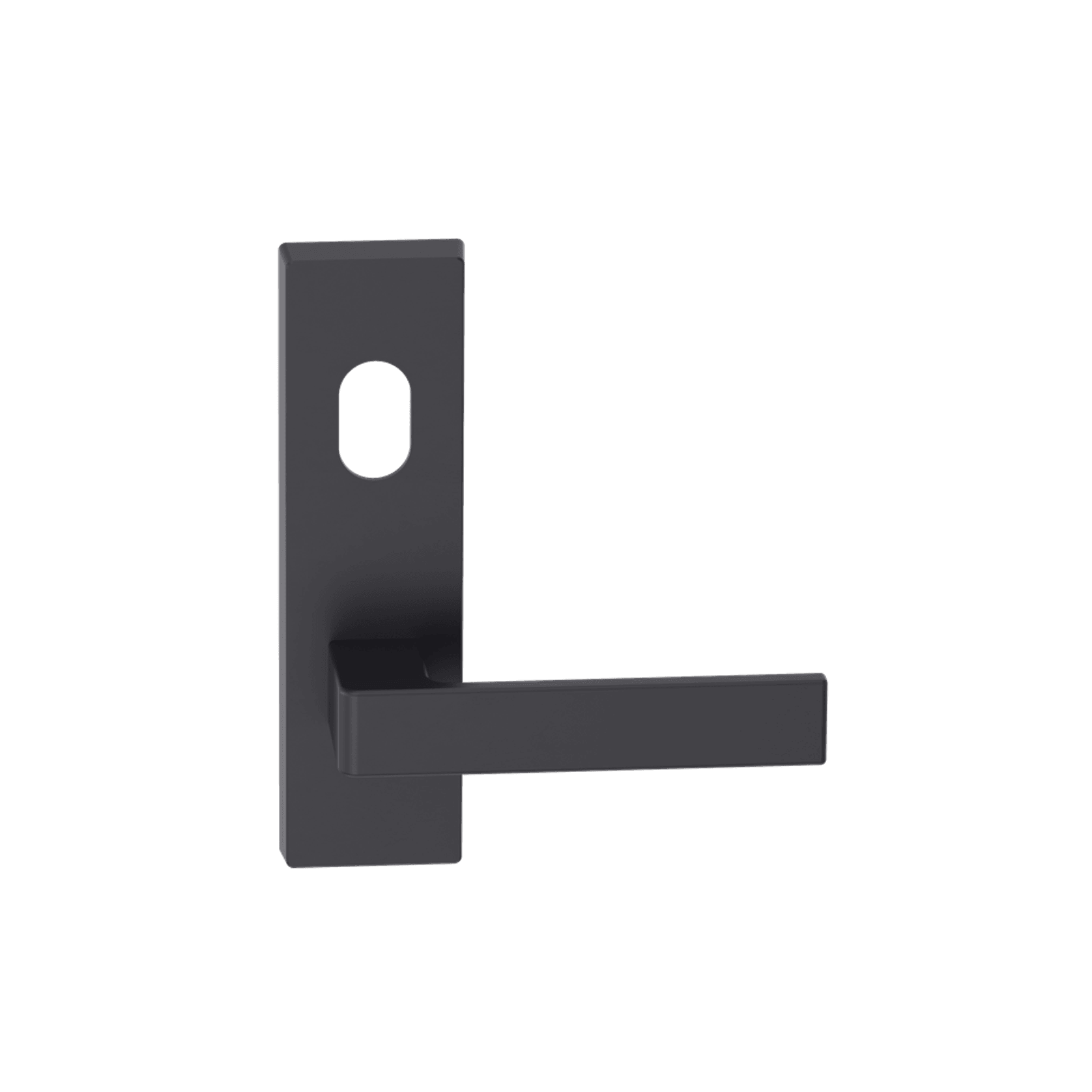 Rectangular Plate Lever #32 Cylinder/Concealed BLK gallery detail image