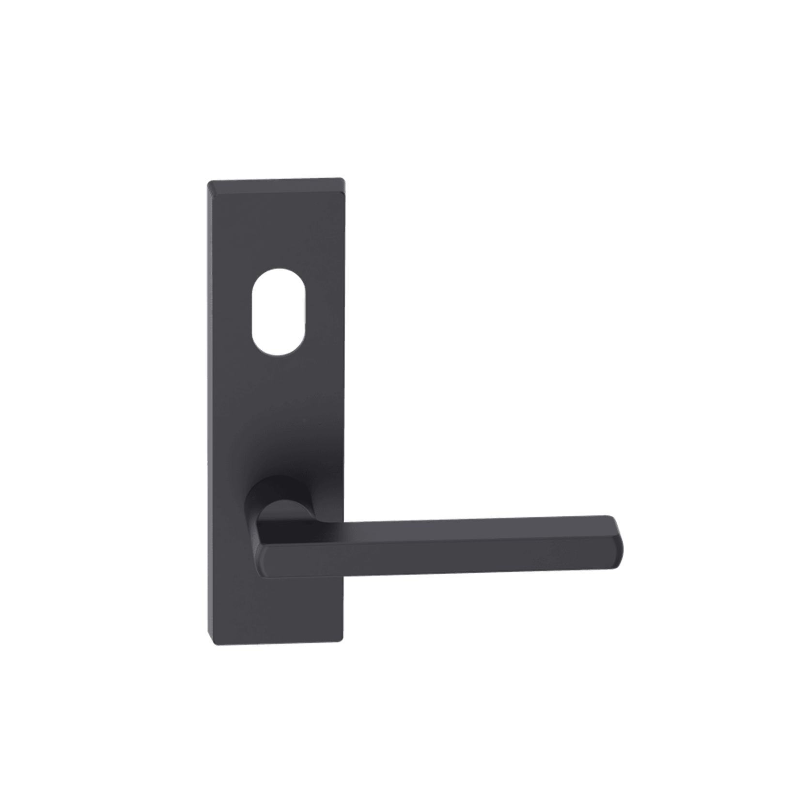 Rectangular Plate Lever #33 Cylinder/Concealed BLK gallery detail image