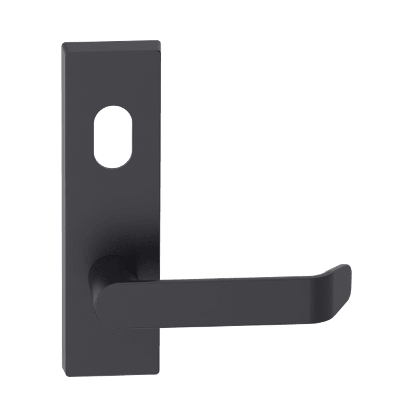 Rectangular Plate Lever #34 Cylinder/Concealed BLK gallery detail image