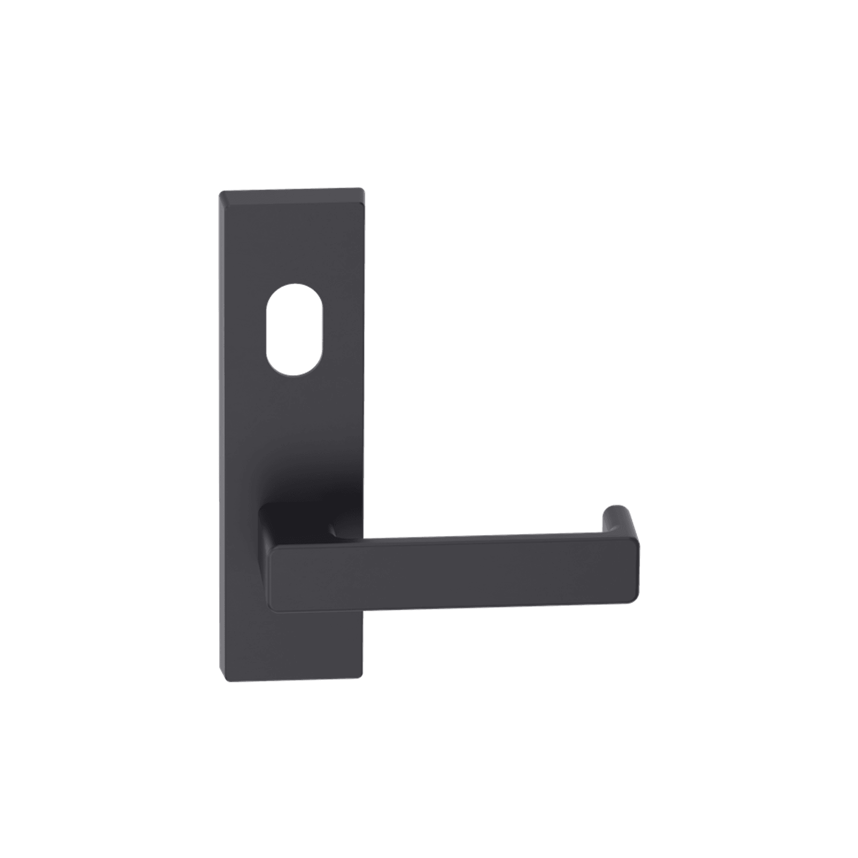 Rectangular Plate Lever #35 Cylinder/Concealed BLK gallery detail image