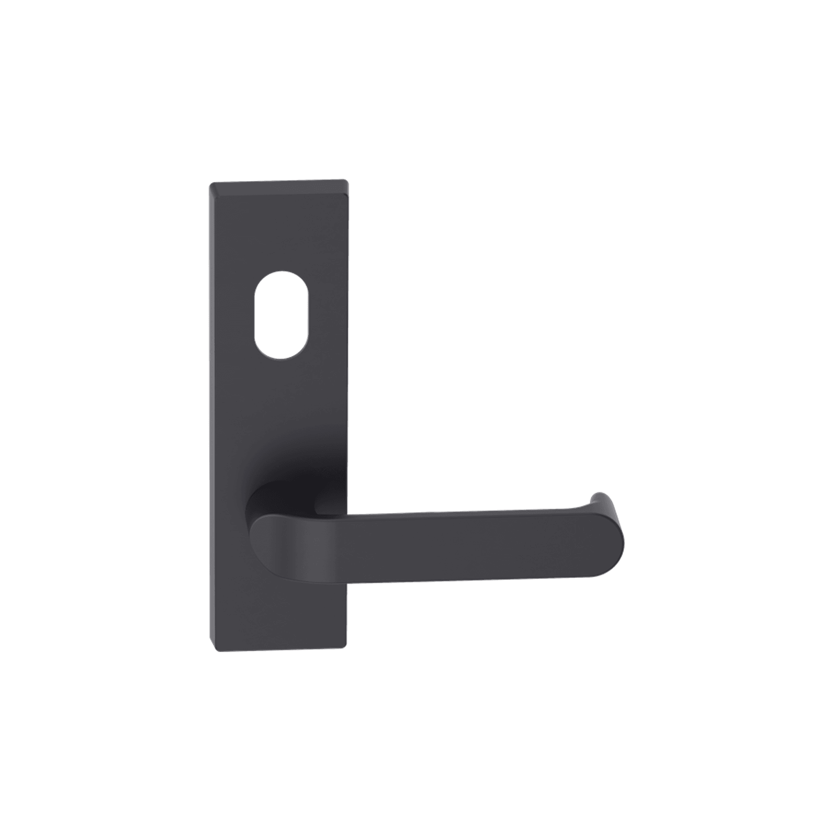 Rectangular Plate Lever #36 Cylinder/Concealed BLK gallery detail image