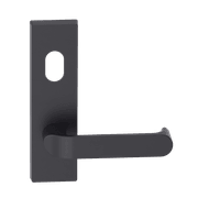 Rectangular Plate Lever #36 Cylinder/Concealed BLK gallery detail image
