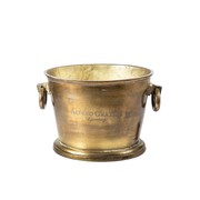 Oval Ice Bucket - Brass gallery detail image
