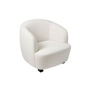 Area Curved Occasional Chair in Boucle gallery detail image
