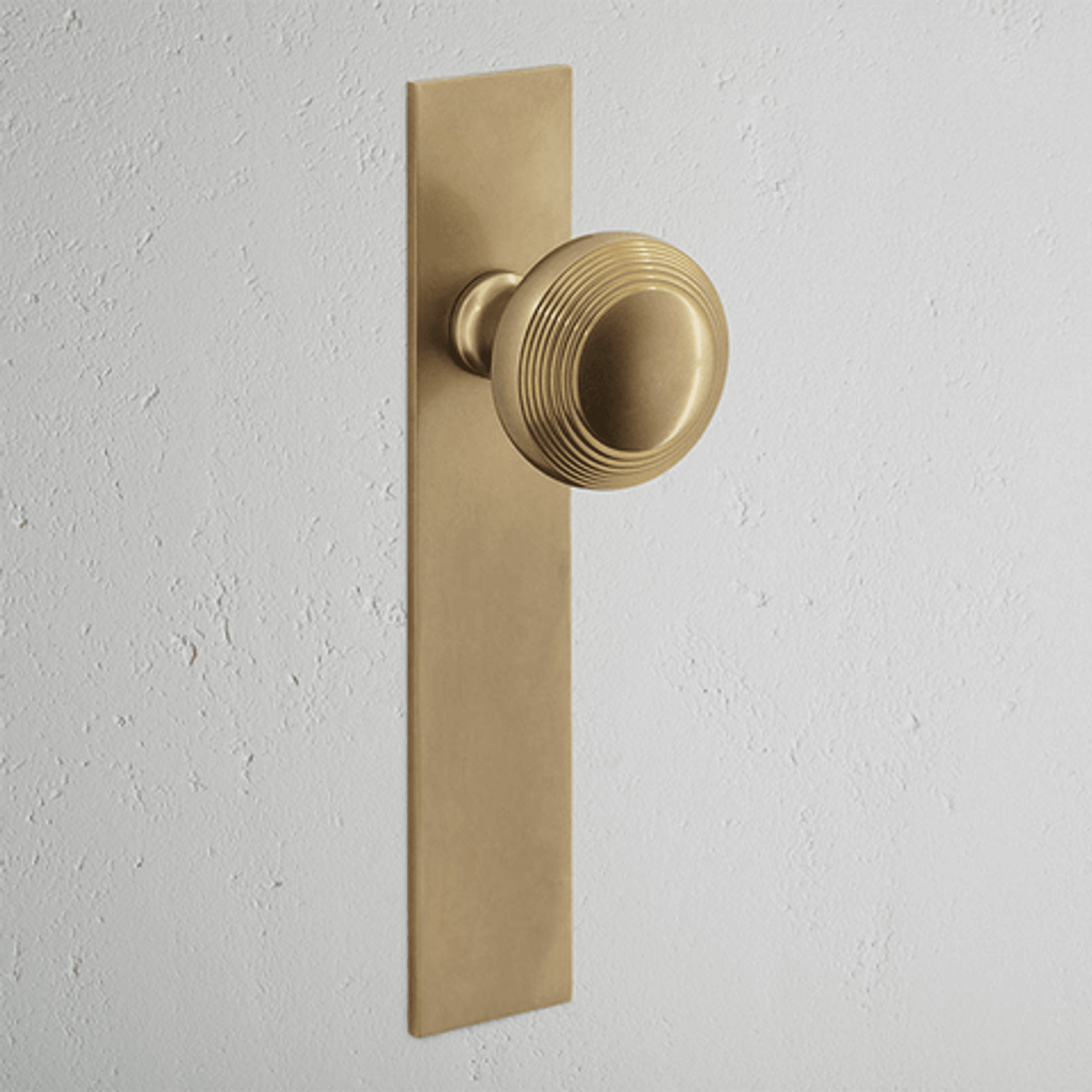 Corston Poplar Long Plate Door Knob gallery detail image