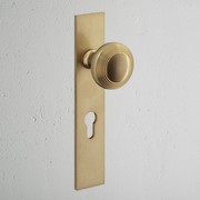 Corston Poplar Long Plate Door Knob gallery detail image