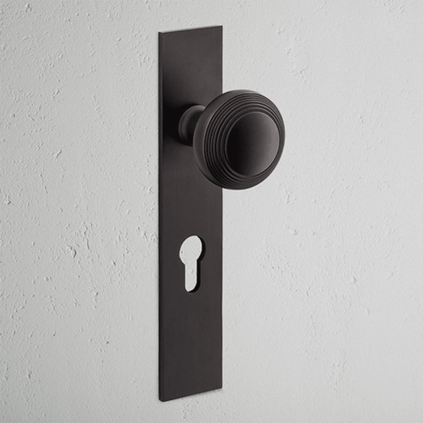 Corston Poplar Long Plate Door Knob gallery detail image