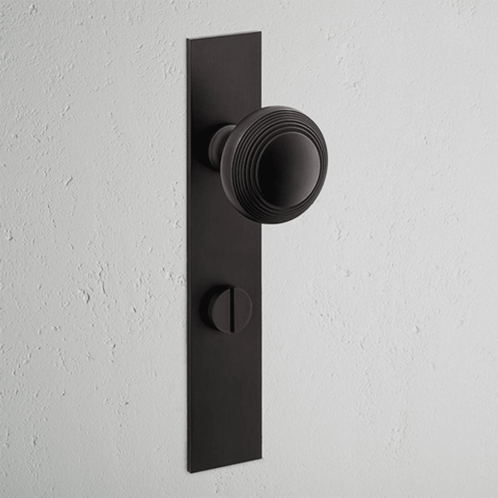 Corston Poplar Long Plate Door Knob gallery detail image